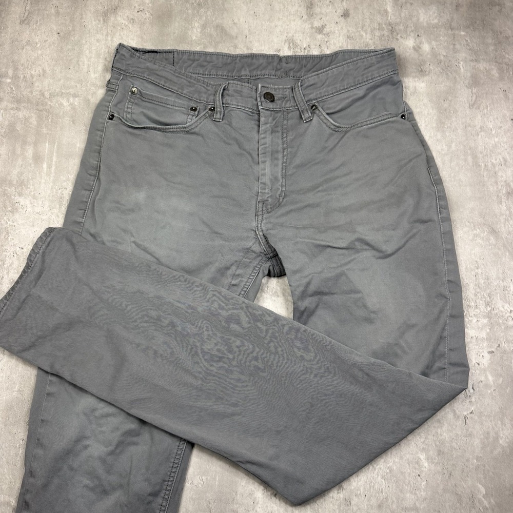 Levis 511 Commuter Jeans Cycling Grey Stretch Casual Denim Jeans Mens 34x34